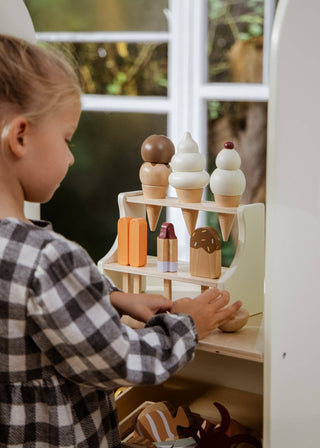 Coco Village - Wooden Ice Cream Stand and Accessories