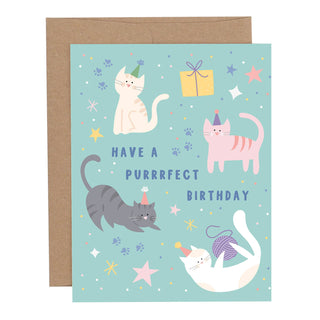 Pippi Post - Have A Purrrfect Birthday Greeting Card
