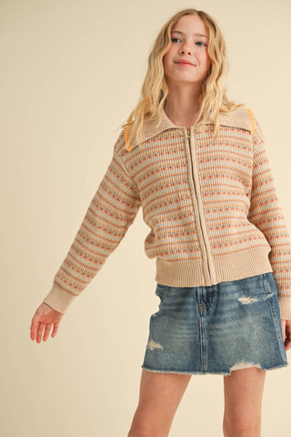 heart and arrow -ZIP UP KNIT JACKET : 11/12