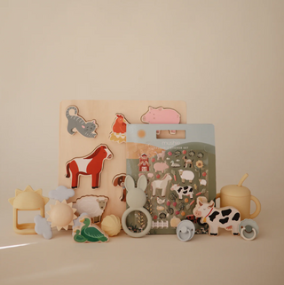 Mushie Wooden Farm Puzzle