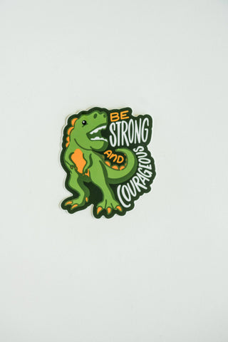 Dear Heart - Strong + Courageous Sticker I Christian Sticker I Gift