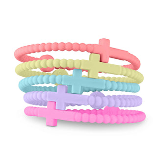 Ryan & Rose - Jesus Bracelets - 5 Packs: Alloy, Extra Small