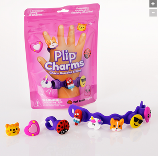 Fat Brain Plip Charms Purple bracelet and ring