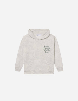 Elevated Faith - What a Friend in Jesus Camo Kids Hoodie