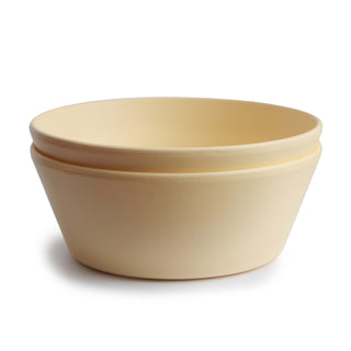 Mushie Round Dinnerware Bowl set of 2 in assorted colors
