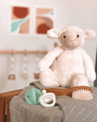 Itzy Ritzy - *NEW SIZE* Sweetie Soother™ Pacifier Sets (2-pack): Toast + Buttercream Braids