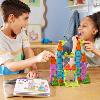 MAGNA TILES- MAGNA- TILE TRAVEL SET DELUXE 55- PIECE SET