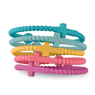 Ryan & Rose - Jesus Bracelets - 5 Packs: Alloy, Extra Small