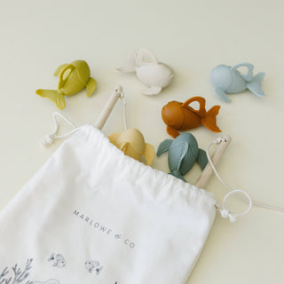 Marlowe & Co - Silicone and Wood Fishing Play Set