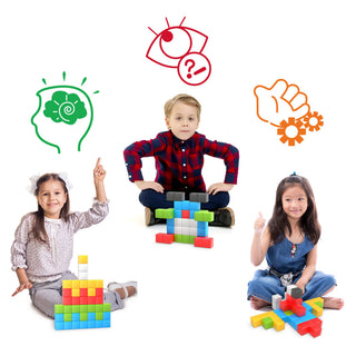 PicassoTiles - PicassoTiles 108pc 1.2" Magnetic Cubes Set
