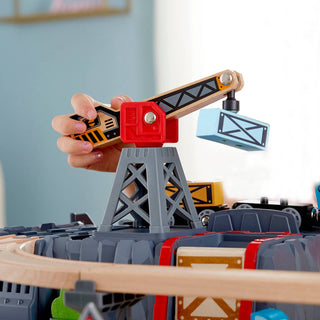 Hape Toys - Railway Bucket Builder Set