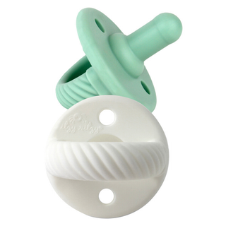 Itzy Ritzy - *NEW SIZE* Sweetie Soother™ Pacifier Sets (2-pack): Toast + Buttercream Braids