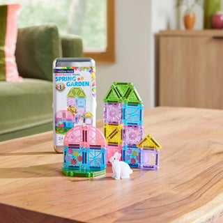 MAGNA-TILES - MICROMAGS SPRING GARDEN 24 PIECE TRAVEL SET