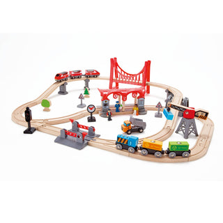 Hape Toys - Busy City Rail Set