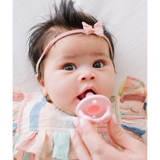 Itzy Ritzy - *NEW SIZE* Sweetie Soother™ Pacifier Sets (2-pack): Toast + Buttercream Braids