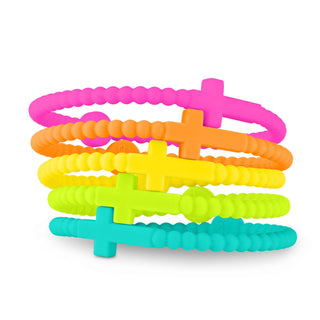 Ryan & Rose - Jesus Bracelets - 5 Packs: Alloy, Extra Small