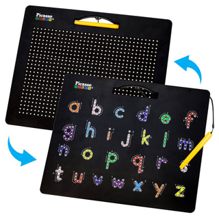 PicassoTiles - PicassoTiles Double-Sided Magnetic Drawing Tablet Pad