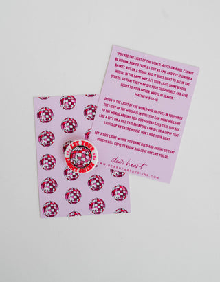 Dear Heart - Let Your Light Shine Shoe Charm I Christian Gift