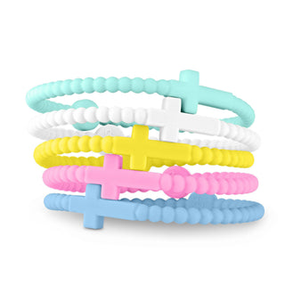Ryan & Rose - Jesus Bracelets - 5 Packs: Alloy, Extra Small