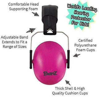 BANZ® Carewear for Kids - Kids Earmuffs - Solids: Maroon