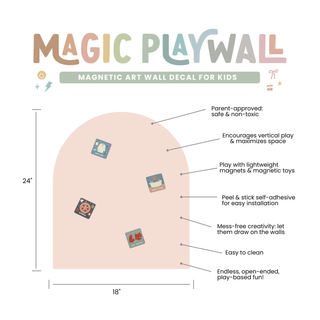 Cherrypick - MINI Magic Playwall - Arch Magnetic Art Wall Decal: Midnight