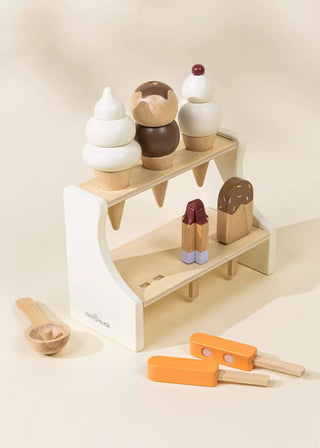 Coco Village - Wooden Ice Cream Stand and Accessories