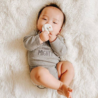 Itzy Ritzy - *NEW SIZE* Sweetie Soother™ Pacifier Sets (2-pack): Toast + Buttercream Braids