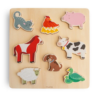 Mushie Wooden Farm Puzzle