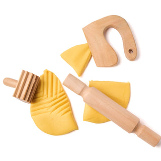 elseware unplug/ eco-kids Dough Wooden Tools - All-Natural, Kid-Safe
