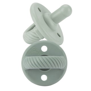 Itzy Ritzy - *NEW SIZE* Sweetie Soother™ Pacifier Sets (2-pack): Toast + Buttercream Braids