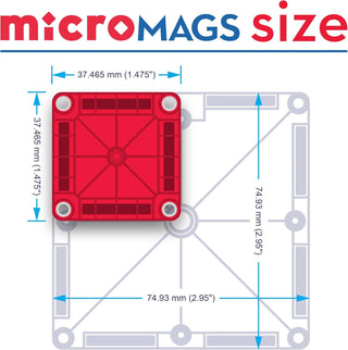 MAGNA-TILES - MAGNA-TILES MICROMAGS 26- PIECE TRAVEL SET