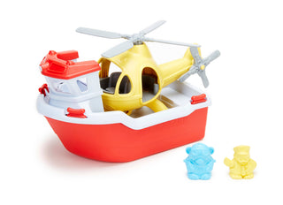 Green Toys - Rescue Boat & Helicopter