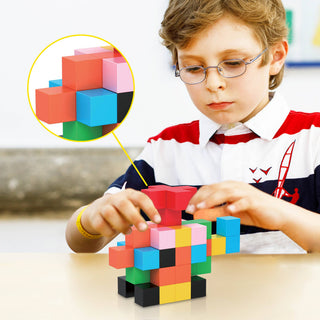PicassoTiles - PicassoTiles 54pc 1.2" Magnetic Cubes Set