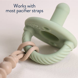 Itzy Ritzy - *NEW SIZE* Sweetie Soother™ Pacifier Sets (2-pack): Toast + Buttercream Braids