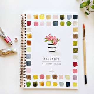 EMILY LEX STUDIO- BOUQUETS WATERCOLOR WORKBOOK