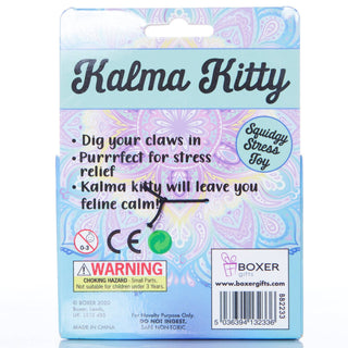 Boxer Gifts - Squishy Stress Toy - Kalma Kitty - Novelty Fidget Squishies