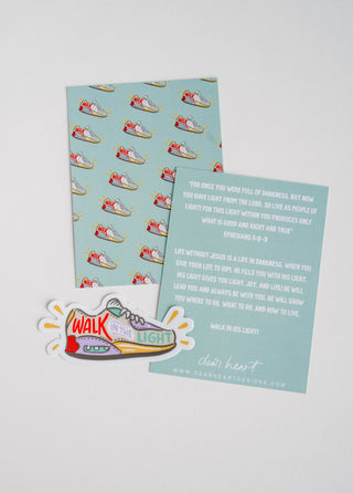 Dear Heart - Walk In Light Sticker I Christian Sticker I Gift