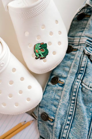 Dear Heart - Strong + Courageous Shoe Charm I Christian Gift