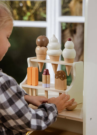 Coco Village - Wooden Ice Cream Stand and Accessories