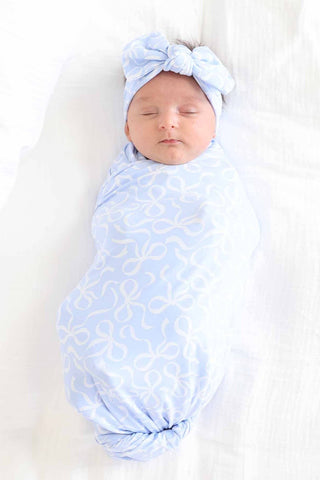 Caden Lane - Blue-tiful Bows Knit Large Bow Headwrap