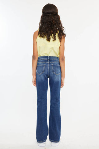 GIRLS HIGH RISE BOOTCUT JEANS
