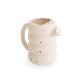 Mushie Silicone Watering Can in Vanilla Confetti