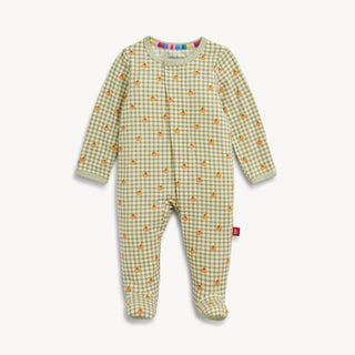 Pumpkin Plaid Magnetic Me Footie