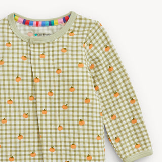 Pumpkin Plaid Magnetic Me Footie