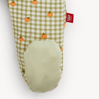 Pumpkin Plaid Magnetic Me Footie