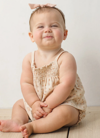QUINCY MAE SMOCKED TANK AND BLOOMER SET STRAWBERRIES