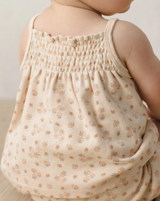 QUINCY MAE SMOCKED TANK AND BLOOMER SET STRAWBERRIES