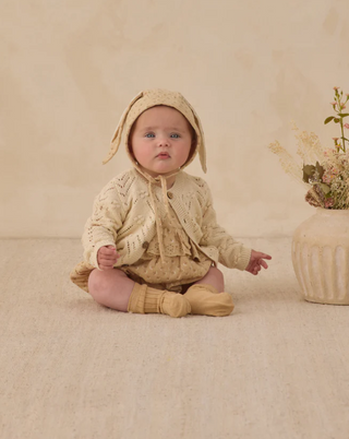 QUINCY MAE KNIT CARDIGAN NATURAL