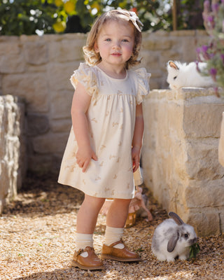 QUINCY MAE FLUTTER DRESS BUNNIES