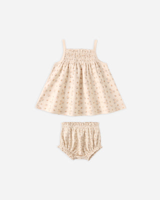QUINCY MAE SMOCKED TANK AND BLOOMER SET STRAWBERRIES